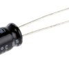 Kondensator 100μF 25V dc Radialny, Otwór przelotowy Nichicon roztaw: 2.5mm 6.3 (Dia.) x 11mm