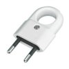 Wtyczka Prosta Z Uchwytem Płaska B/U 2,5A 250V Biała Zn-11-Bi