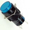 Przycisk chwilowy LAS1-AY-11BL 12V niebieski 16mm