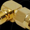 0409059 angled adapter, SMA plug to SMA socket