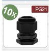 Quadrios 24CA384 Cable gland PG21 Polyamide Black 10 pcs Cable glands