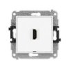 Icon Mechanizm Gniazda Pojedynczego Hdmi 2.0, Bez Pola Opisowego Biały Ihdmibo-3