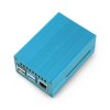Obudowa do Raspberry Pi 4B z wentylatorem - metalowa - niebieska