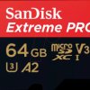 SDSQXCU-064G-GN6MA SanDisk Extreme PRO 64-GB MicroSDHC memory card