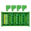 DIN Rail Mount 30A/300V 4x4 Position Pluggable Terminal Block Distribution Module, OONO D-1554T