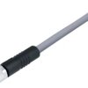 Sensor actuator cable, M8-cable plug, straight to open end, 5 pole, 2 m, PVC, gray, 3 A, 77 3405 0000 20005-0200