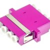 Adapter światłowodowy LC/UPC quad, OM4, wielomodowy