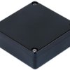 PC miniature enclosure, (L x W x H) 60 x 60 x 22 mm, black (RAL 9005), IP68, 1551WTBK