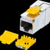 WKS JACK C6A STP SLIM ISO Keystone RJ45 female > LSA Cat.6a, SLIM