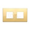 Ramka ozdobna Eikon Evo, 2+2M, Total Polished Gold, 21643.G09