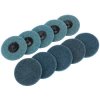 Draper 75626 Ten 75mm Polycarbide Abrasive Pads (Fine)