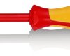 Standardowy wkrętak rozmiar końcówki: PZ2 Pozidriv Knipex długość ostrza: 100 mm Wkrętak izolowany