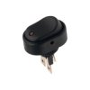 Przełącznik klawisz ASW-20D 12V 20A 2-poz 1-tor 1xNO 3pin LED12V czarny / 4692