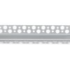 Profil Aluminiowy Podtynkowy Architektoniczny Narożny Typ W do LED Wpuszczany do Płyt KARTON / GIPS 2m + Przeźroczysty Klosz