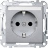Gniazdo elektryczne Merten System M MEG2302-0460, aluminiowy