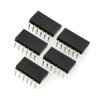 Gniazdo kątowe 1x6pin raster 2,54mm - 5szt.
