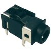 Cliff FC68129 3.5mm Audio Jack Socket, Horizontal Mount, 4 Pins, Black