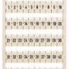 Marker card for terminal block plug, 793-566