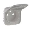 VALENA ALLURE Plakietka aluminium ip21 gniazda pojedyncze 2P+Z 754867 LEGRAND