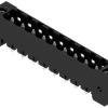 Pin header, 9 pole, pitch 5.08 mm, straight, black, 1148690000