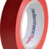 Insulation tape, 15 x 0.15 mm, PVC, red, 10 m, 710-00101