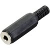 TruComponents 202768 3.5 mm audio jack Socket, straight Mono Black