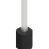Pin header, 1 pole, pitch 1.27 mm, straight, black, 10060077