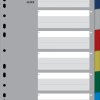 1305-00-00 Plastic dividers, A4 (1 - 6), multi-coloured