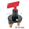 Wyłącznik akumulatora, 50A, 12VDC, fi 24 mm
