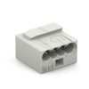 Złączka do puszek instalacyjnych MICRO 4pin - jasnoszara
