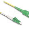 83865 Fiber optic cable, LC-APC / SC-APC, simplex, OS2, 5m
