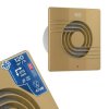 Wentylator wyciągowy łazienkowy / kuchenny plastikowy HELIX 100mm złoty HOROZ ELECTRIC