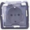 As Gniazdo Bryzgoszczelne Z/U Schuko Ip44 Z Przesłonami Klapka Przezroczysta...