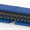 Pin header, 34 pole, pitch 2.54 mm, straight, blue, 3-1761603-1