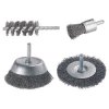 Wolfcraft 2133000 Wire Brush Set for Drills 4-pieces