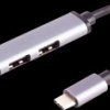 BS13-50002 USB 3.0, 4-port hub, 4xA, USB-C cable, 0.12 m