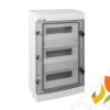 Rozdzielnica hermetyczna natynkowa 36 modułowa 3x12M listwy zaciskowe 1000V DC TH35 IP65 IK07 PV RH-36/3 36.143 ELEKTRO-PLAST
