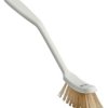 Szczotka do szorowania, dł. włosia: 25mm, Twardy, Biały, PET, zastosowanie: Zastosowania wysokotemperaturowe, Szczotka