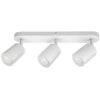 Lampa Oprawa SIENA-ALU-W/W 3xgu10 biała z białym przegubem