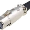 XLR-7G Wtyk mikrofonowy XLR żeński na przewód 7pin