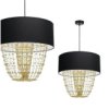 Lampa Wisząca Almeria Black/Gold 1Xe27 Mlp6442 Milagro