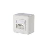 Metz Connect 130B20D20002KE Network outlet Surface-mount 2 ports Pure white