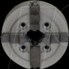 24036 Four-jaw chuck with individually adjustable jaws Ø 75 mm for PD