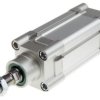Siłownik profilowy, dwustronnego działania, CDEM Ø 50mm, skok 50mm, z amortyzacją elastyczną, RS PRO