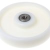 Kółko do wózka, Nylon twardy, Nylon, Biały, obc.: 1320kg, śred.: 250mm, szer.: 50mm