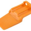 Socket, 2 pole, straight, 1 row, orange, WM-2S