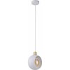 Lampa wisząca 1PŁ CYKLOP Biała patyna
