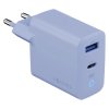 Ładowarka sieciowa GaN PD 1x USB-C 1x USB 45W jasnoniebieska