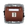 TREND Gniazdo pojedyncze USB-AA 3.0 brązowy metalik 9GUSB-5