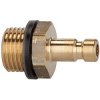 Nipple, L 18 mm, 35 bar, brass, for jacks, 107083